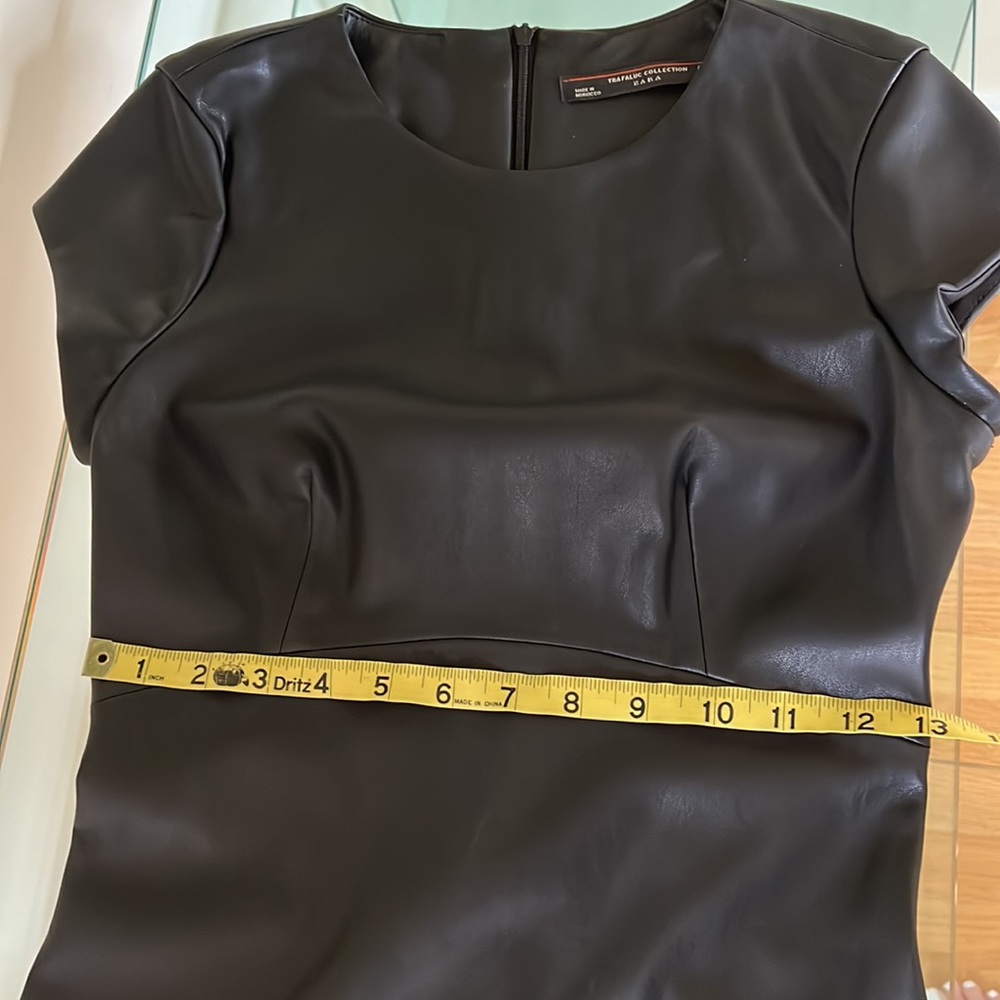 Zara Faux Leather Dress - Picture 5 of 7